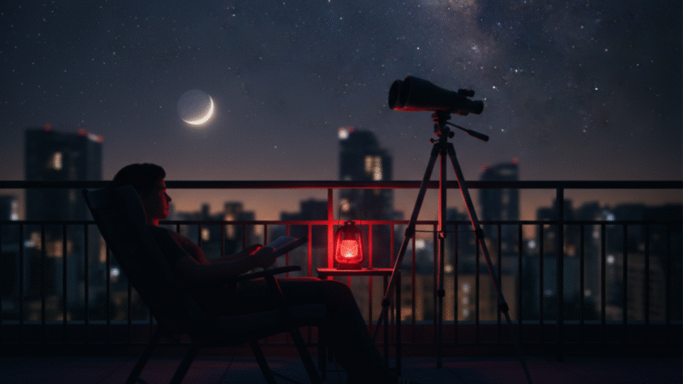 Observando o Céu da Varanda ou Telhado