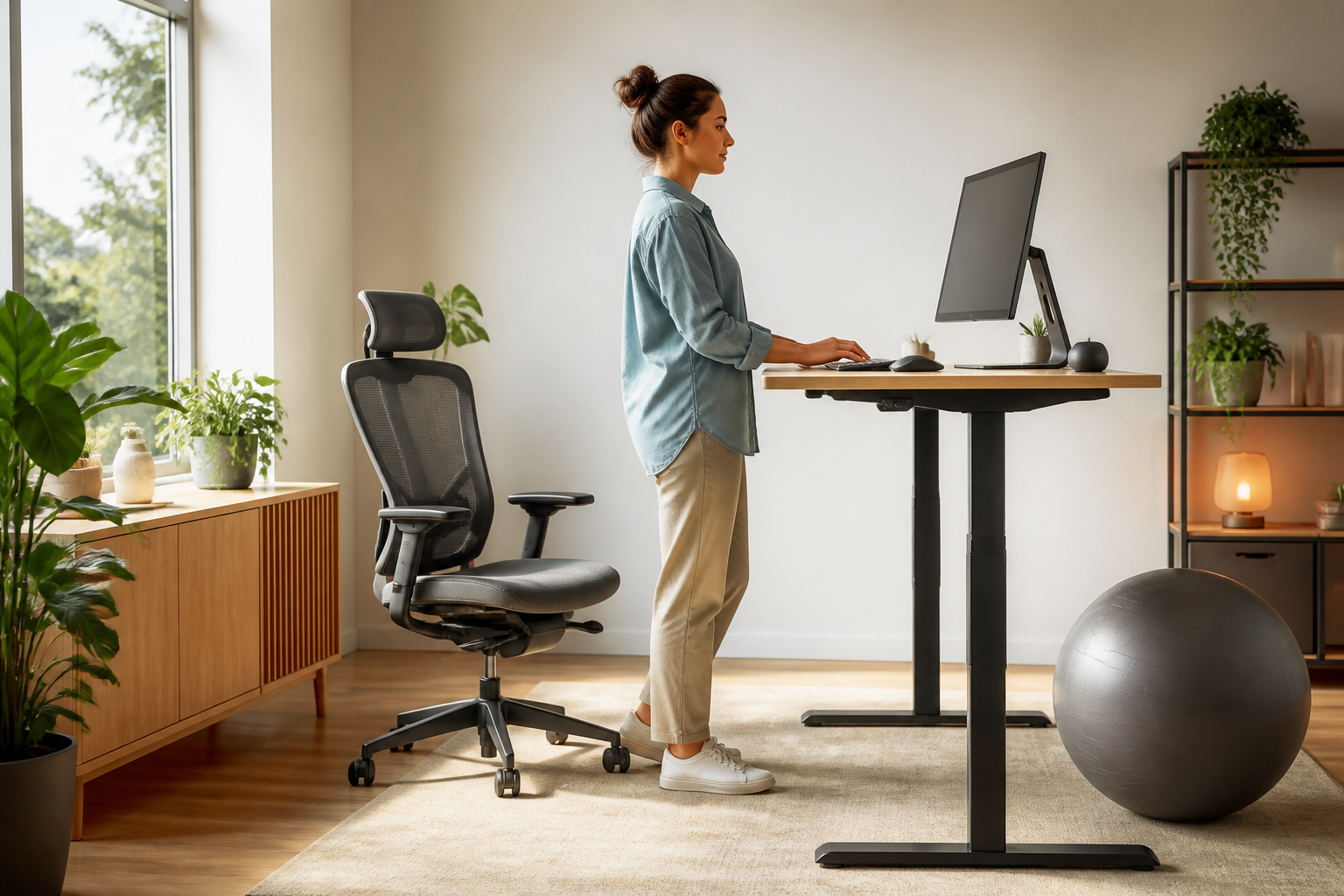Dynamic Movement in an Ergonomic Home Office Setup