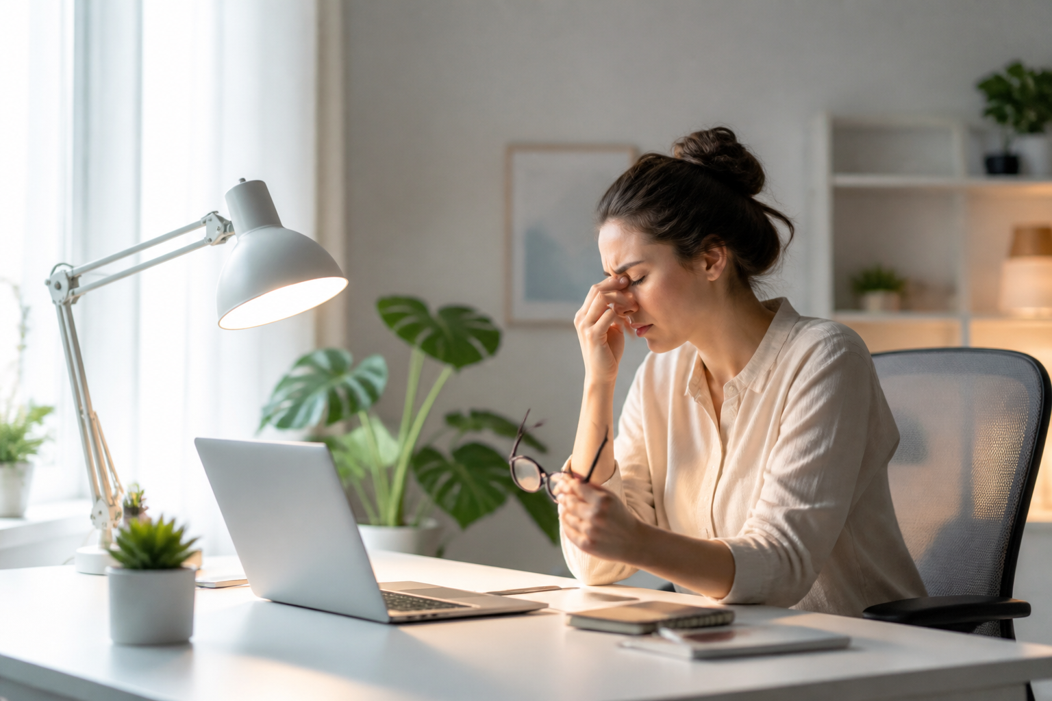 Workspace Lighting for Digital Eye Strain Prevention