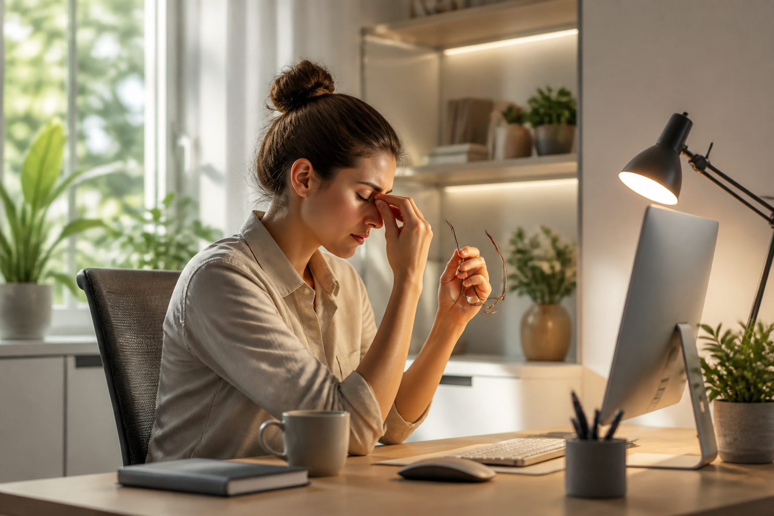 Workspace Lighting for Digital Eye Strain Prevention